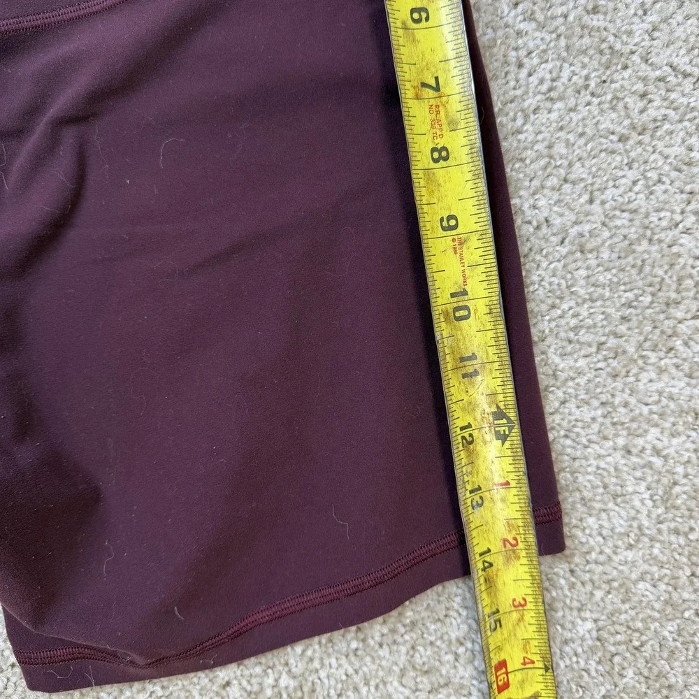 Lululemon Bike Shorts Womens 4 Purple High Rise 6